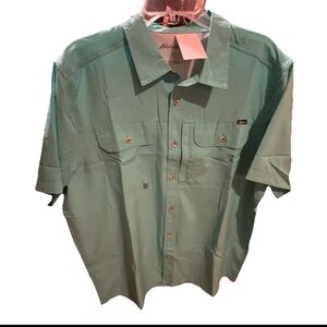 Eddie Bauer Mint Green Casual Button Down Shirt